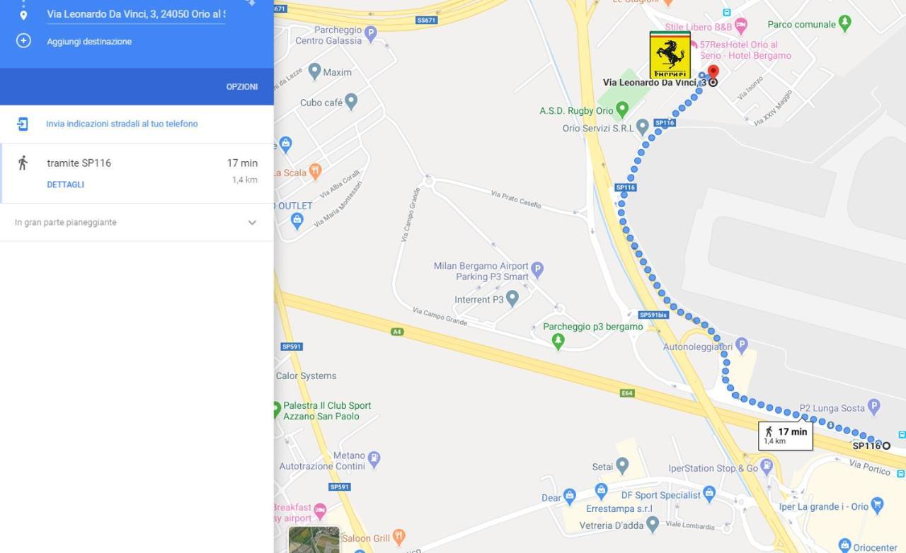 Ferrari Formula 1 Hotel Orio al Serio Bagian luar foto